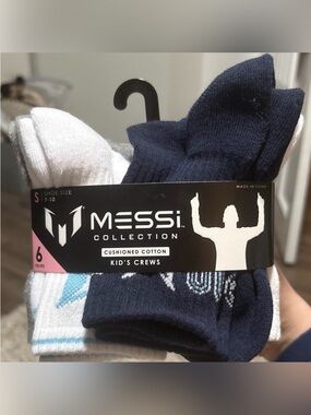 Kids' Messi Crew Socks - 6 Pair